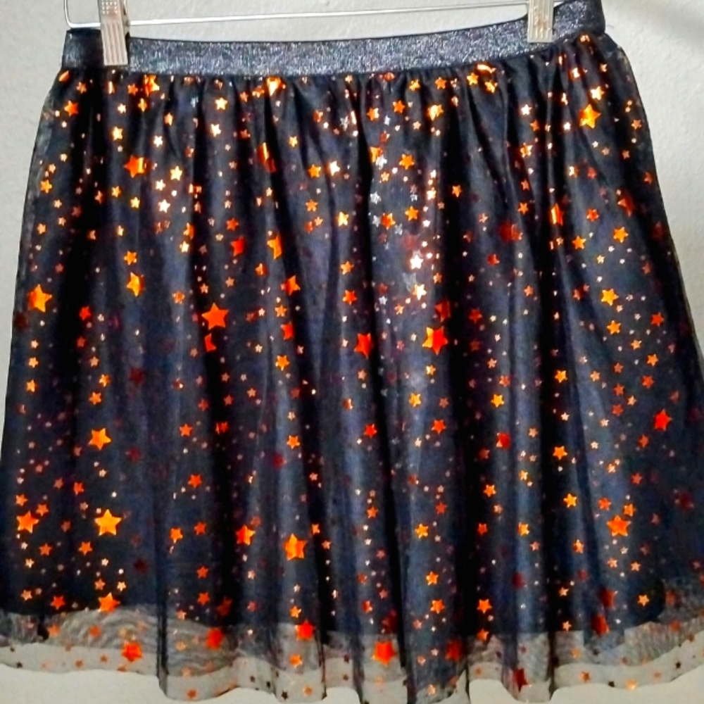 Way to Celebrate Halloween black/orange skirt Size XL.